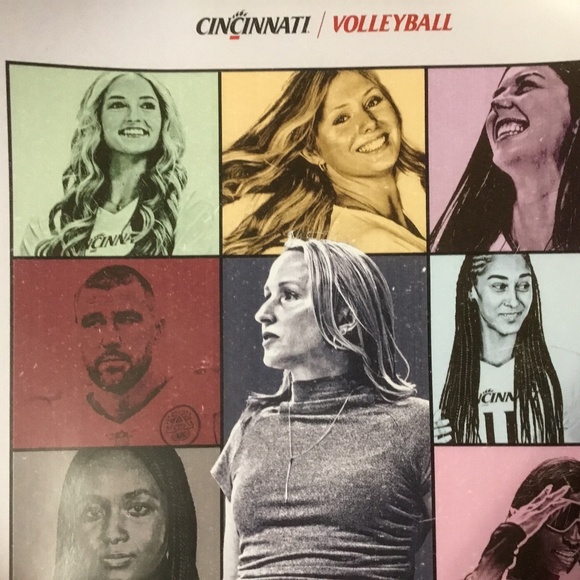 Travis Kelce (Swift ERAS Poster Cincinnati Bearcats Women’s Volleyball) Unique - Picture 2 of 7